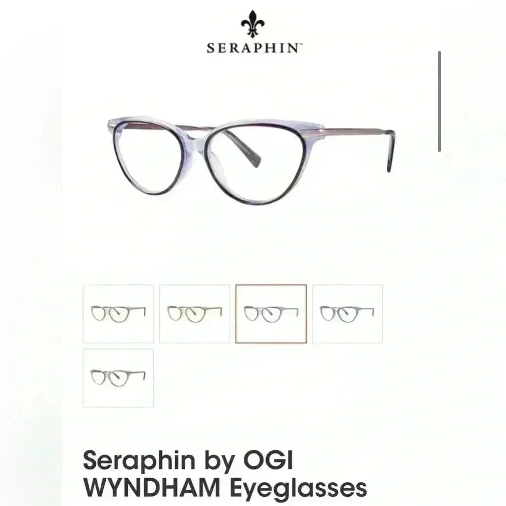 Seraphin by OGI WYNDHAM Eyeglasses Lilac Stardust 8244 53-16-140